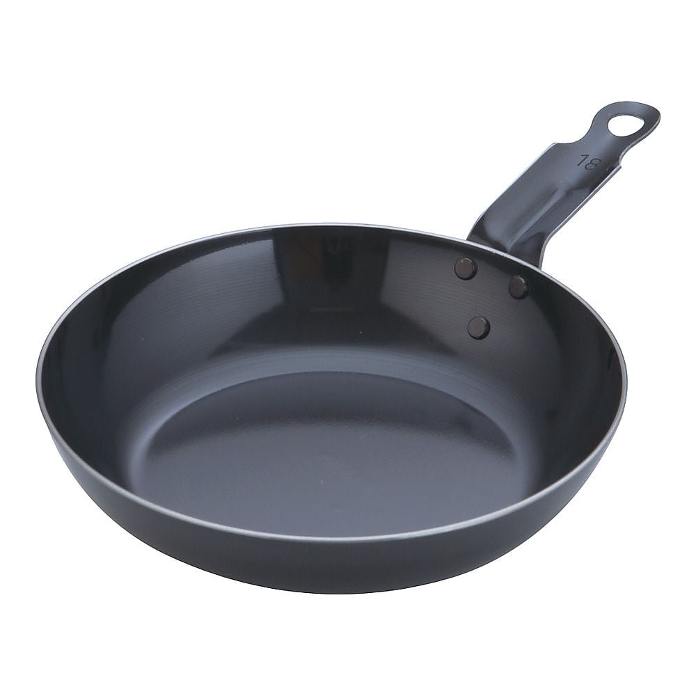 SA鉄黒皮オーブン用厚板フライパン 18cm　