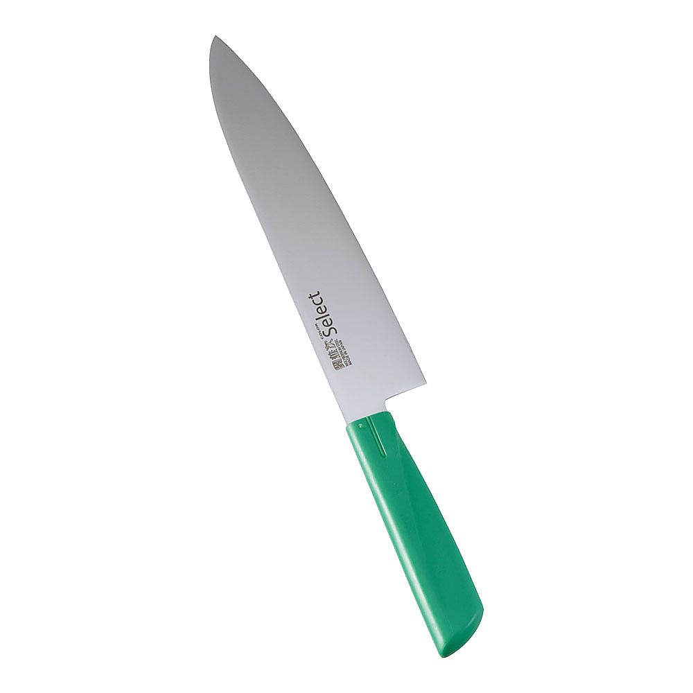 カラーセレクト 牛刀（両刃） 3015-GR 21cmグリーン