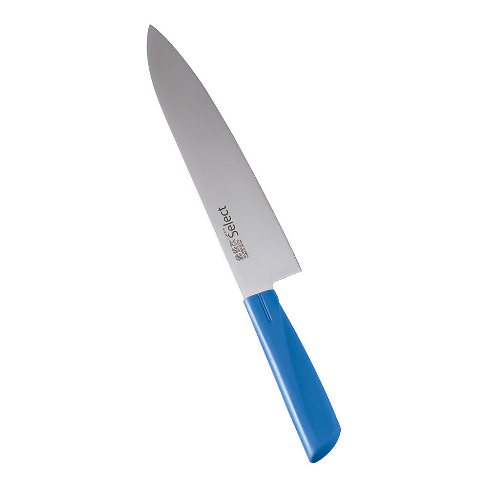 カラーセレクト 牛刀（両刃） 3015-BL 21cm ブルー