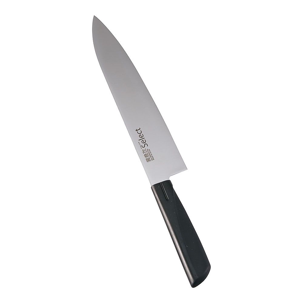 カラーセレクト 牛刀（両刃） 3015-BK 21cmブラック