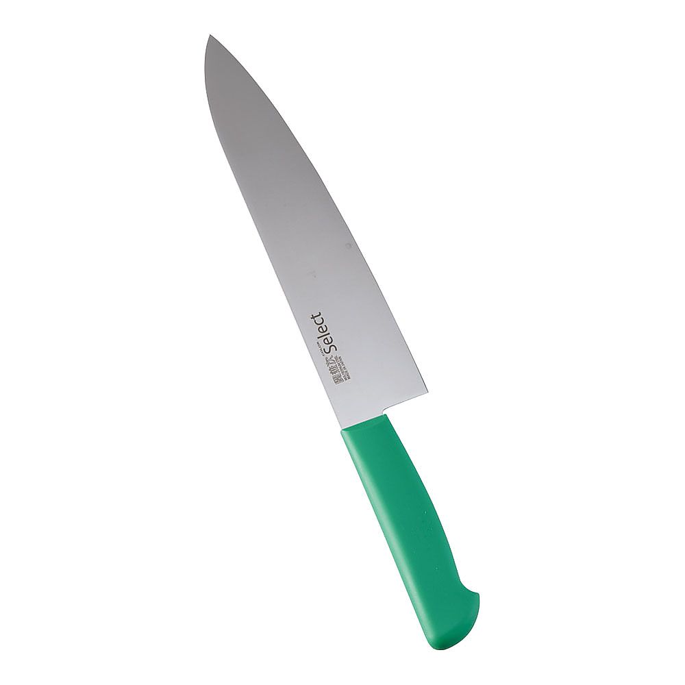 カラーセレクト 牛刀（両刃） 3016-GR 24cmグリーン