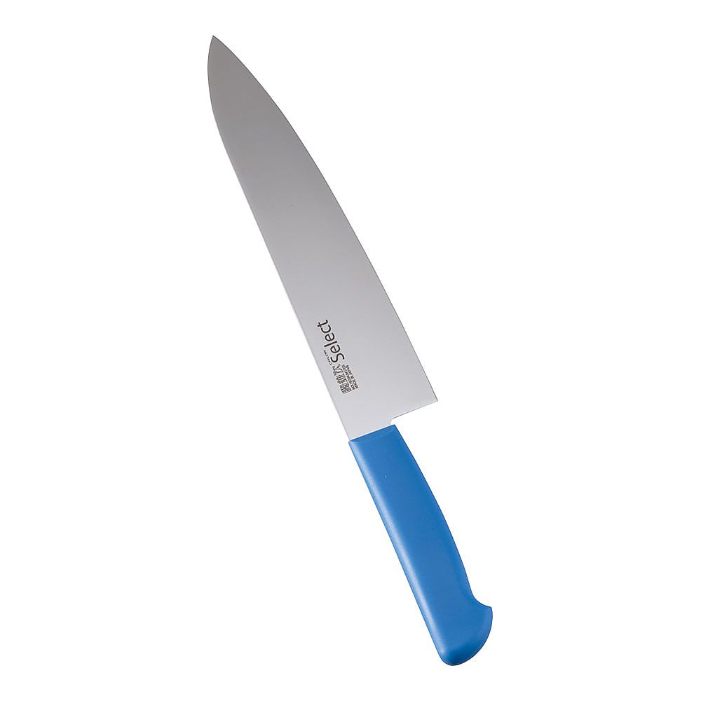 カラーセレクト 牛刀（両刃） 3016-BL 24cm ブルー