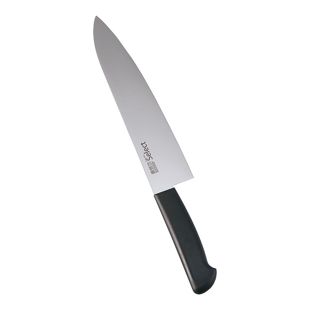 カラーセレクト 牛刀（両刃） 3016-BK 24cmブラック