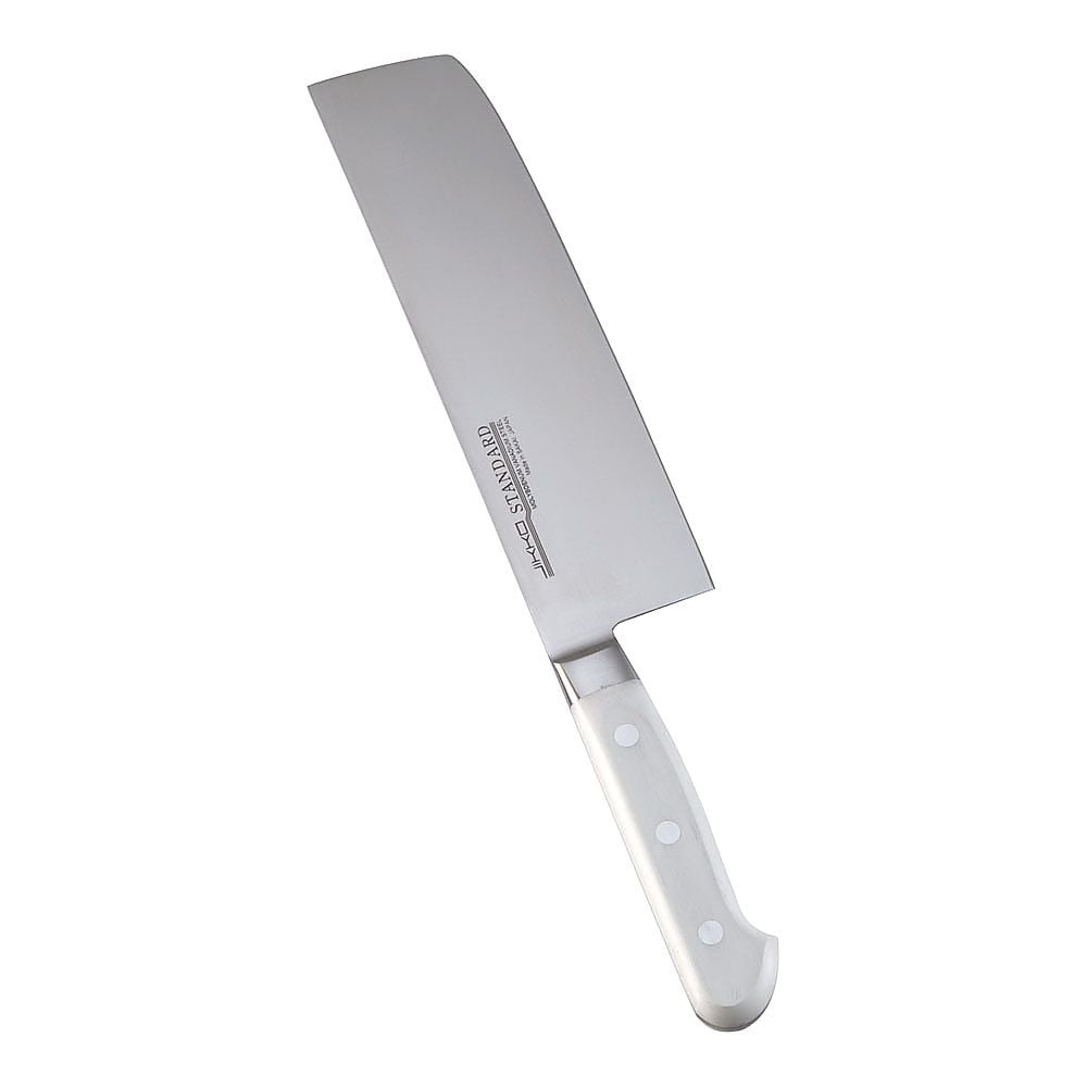 堺實光 STD抗菌PC 菜切(両刃) 18cm 白　56185