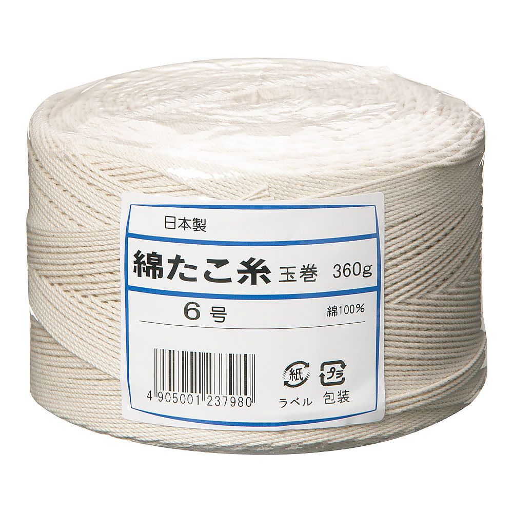 綿 たこ糸（玉巻360g） 6号