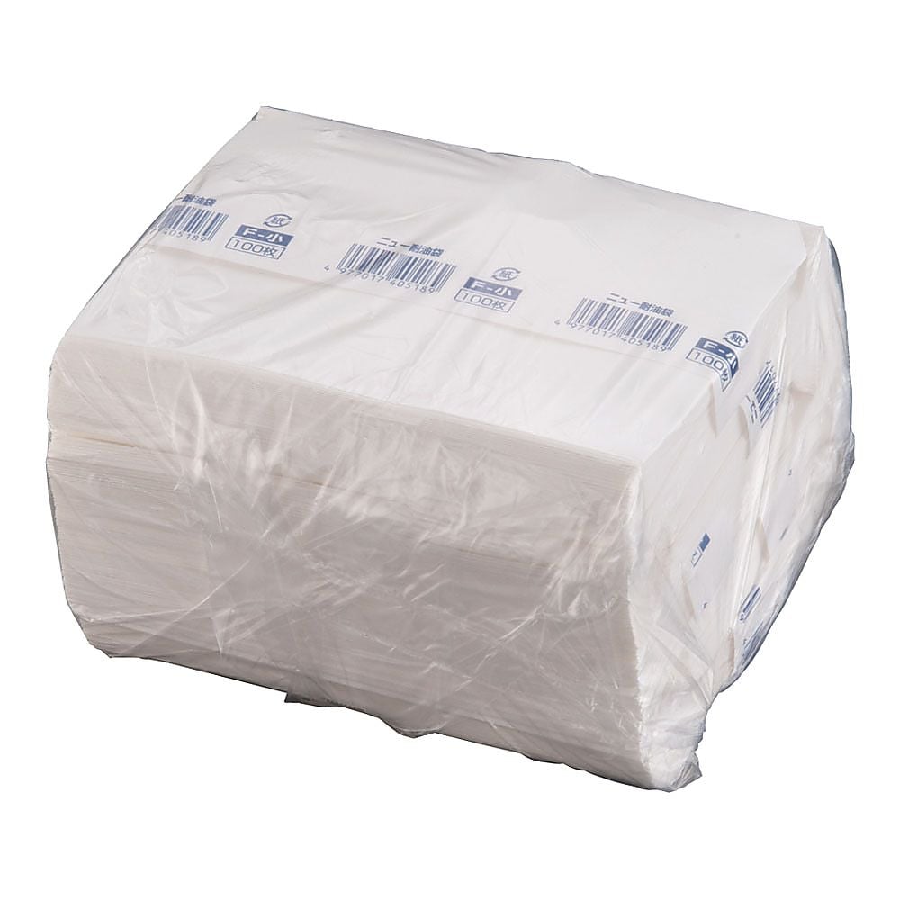 ニュー耐油・耐水紙袋 平袋 （500枚入） F-小