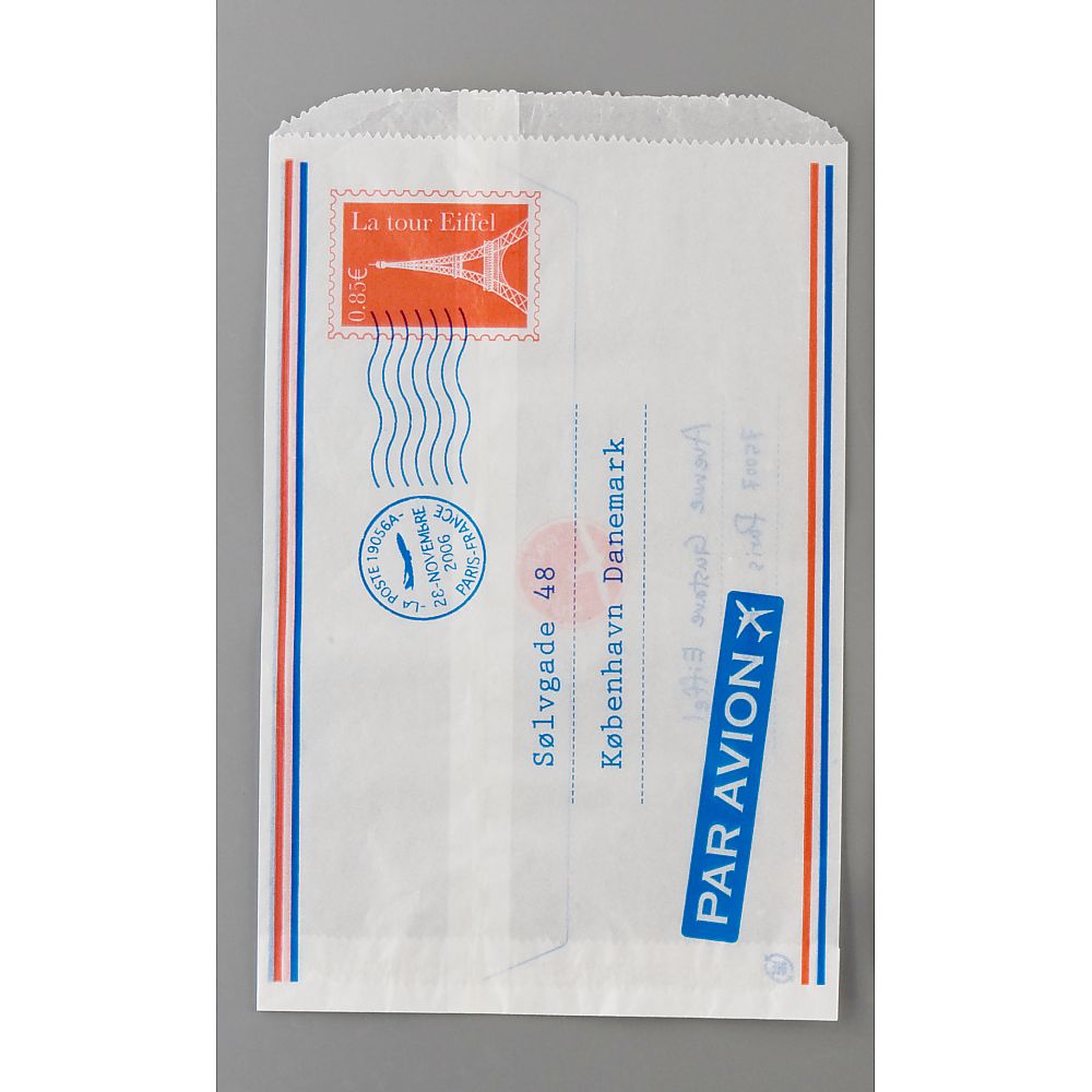 62-6583-58 グラシン紙袋 エアメール(100枚入)