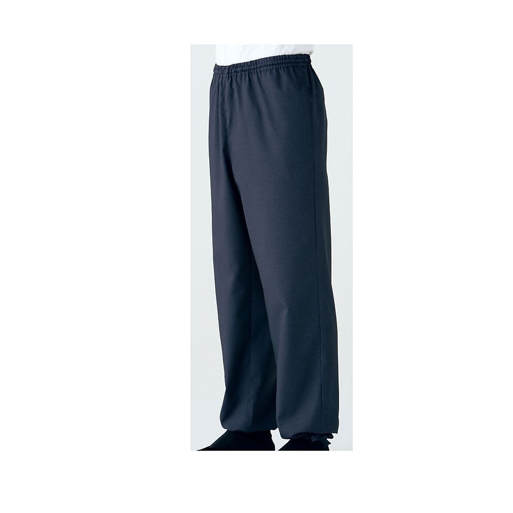 62-6642-03男女兼用 和風パンツ 黒×青紫 MSLB673-1