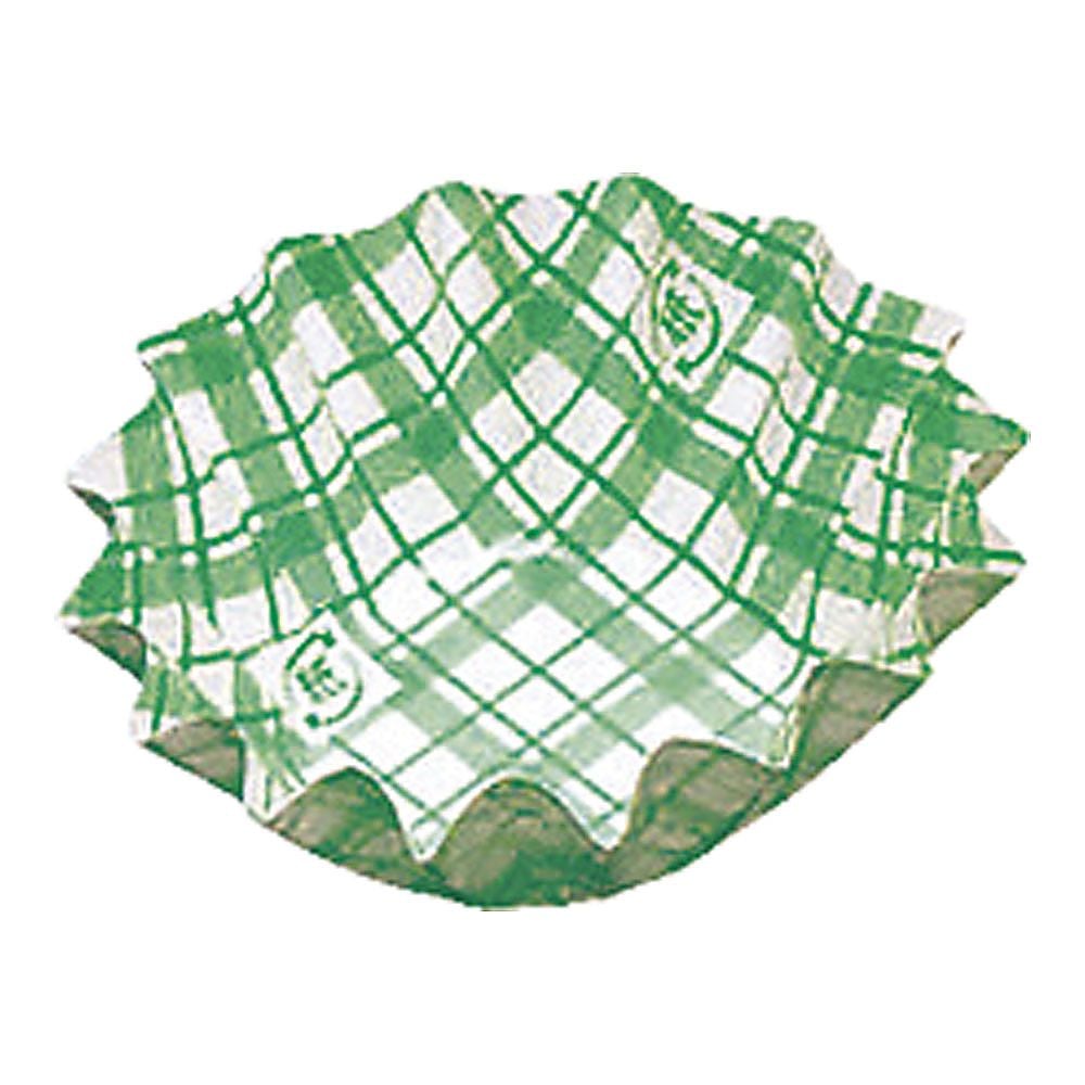 紙カップ ココケース 丸型（500枚入） 緑 5号深