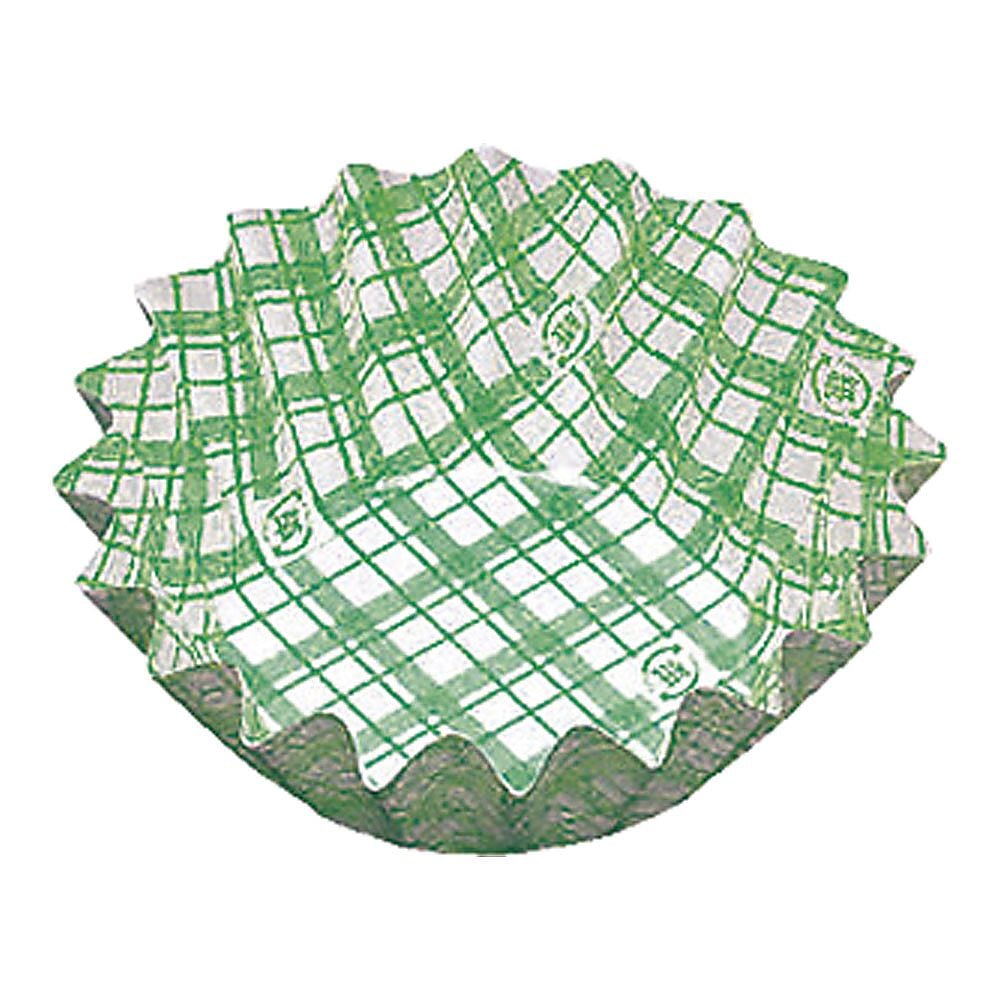 紙カップ ココケース 丸型（500枚入） 緑 8号深