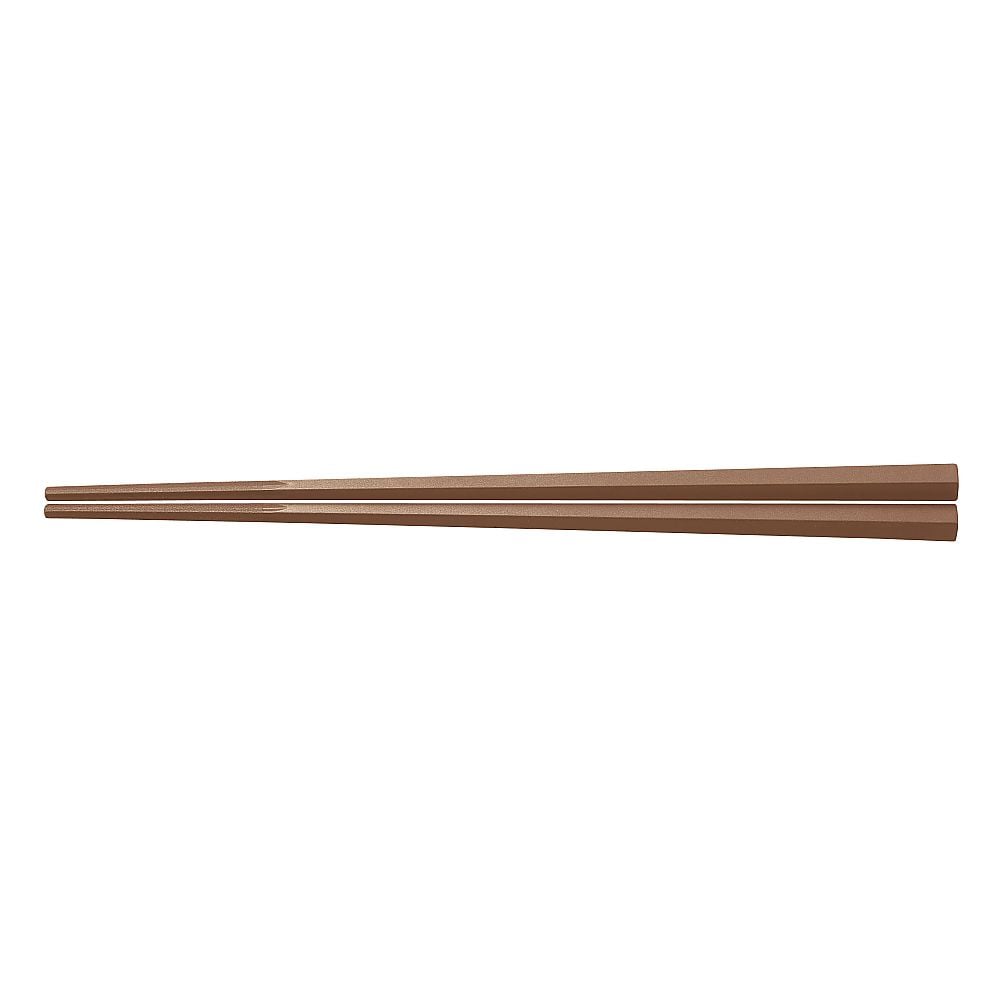 ぐる麺箸 茶 PM-085 19cm　