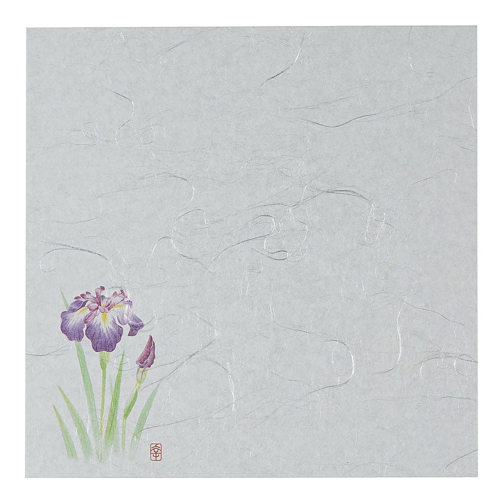遠赤抗菌和紙 花ごよみ懐敷(200枚入) あやめ　W4-4