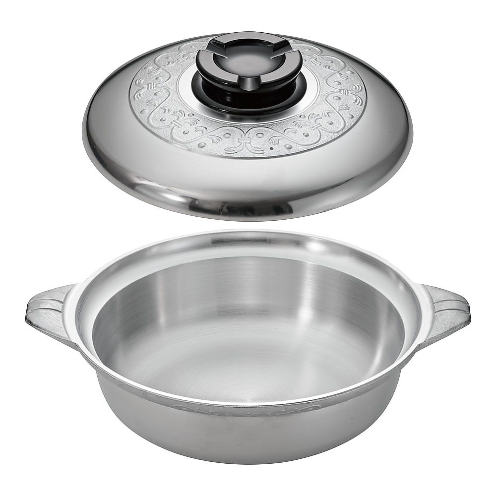 62 6787 41 アルミ デラックス 浅型チリ鍋 30cm Axel アズワン