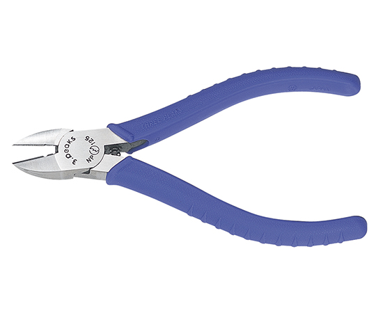 強力ニッパ 穴付 バネ付 成形グリップ