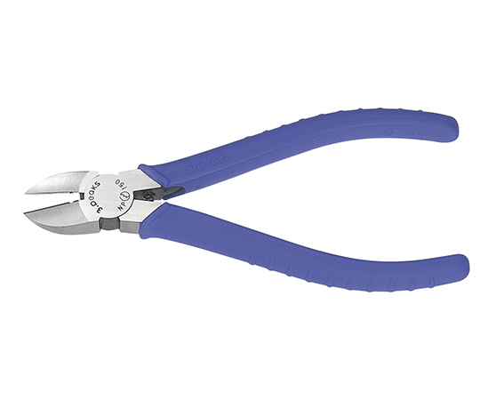 強力ニッパ 穴付 バネ付 成形グリップ