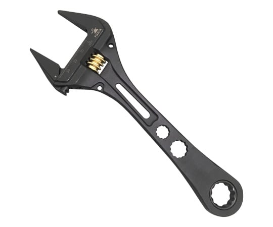 ギア付モンキーレンチ(黒金)