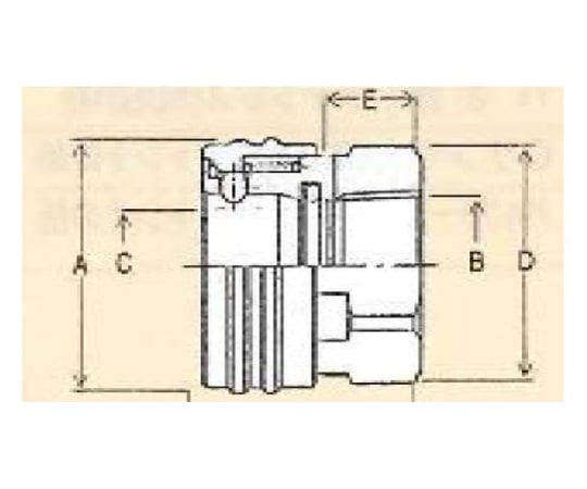 USL-SUS304ノーバルブクイックカップリング ソケット(メネジ型) PT3/8