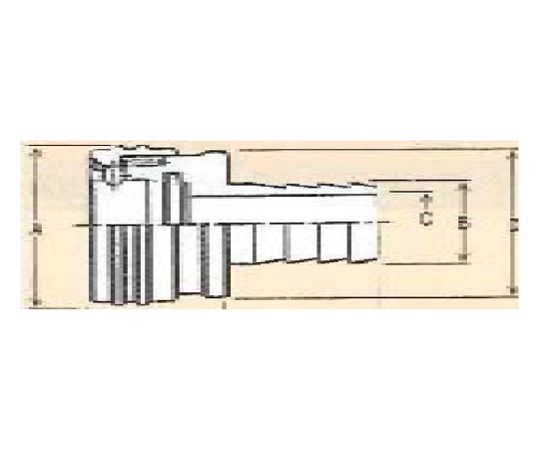 USL-SUS304ノーバルブクイックカップリング ソケット(ホース接続用) 竹の子外径：27φ