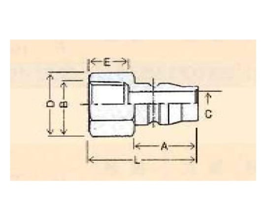 USL-SUS304ノーバルブクイックカップリング プラグ(メネジ型) PT3/4