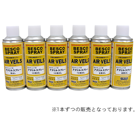 62 8133 アクリルスプレー 3分艶消し 300ml Axel アズワン