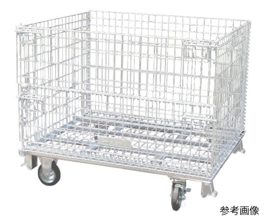 パレット ニューマルチタイプ 1000×800×950mm(金網ピッチ50×100mm)キャスター付