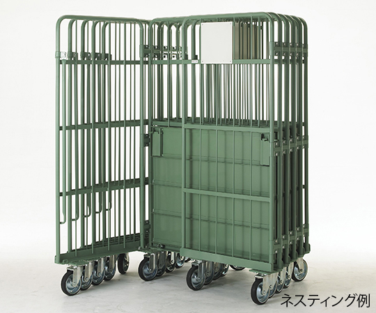 ステンレスハイテナー 樹脂底（ステンレス製カゴ車） 1273865SJ