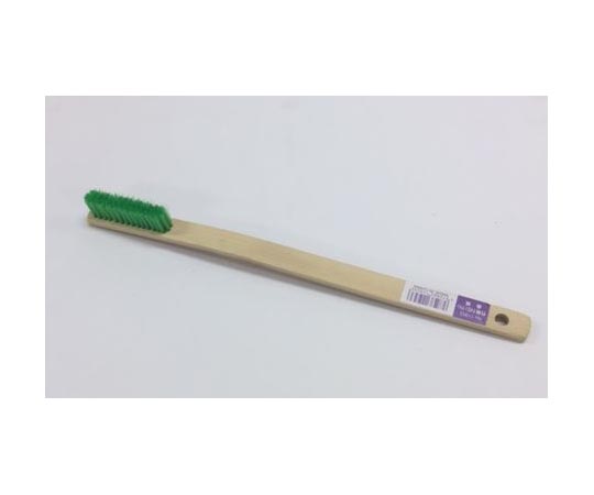 竹柄ナイロンブラシ 曲柄 4行