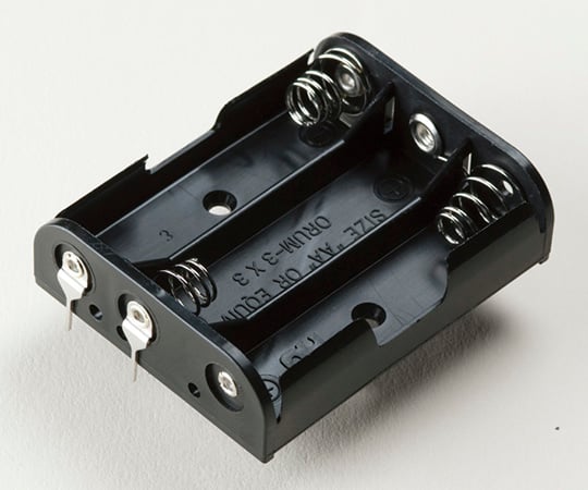 62-8341-85 SN-PC型ピン付電池ホルダー SN3-3PC 【AXEL】 アズワン