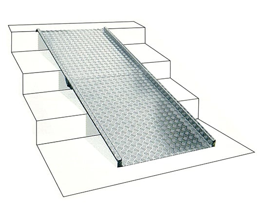 歩行者 台車 車椅子用 アルミスロープ Misugi Axel アズワン 歩行者 台車 車椅子用 アルミスロープ Misugi Axel アズワン