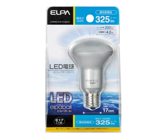 日本最級 62-8585-63 LDR4L-H-E17 電球色相当 LED電球ミニレフ形(325lm) その他