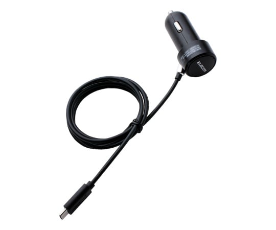 車載充電器(2.4A・Type-C) ブラック