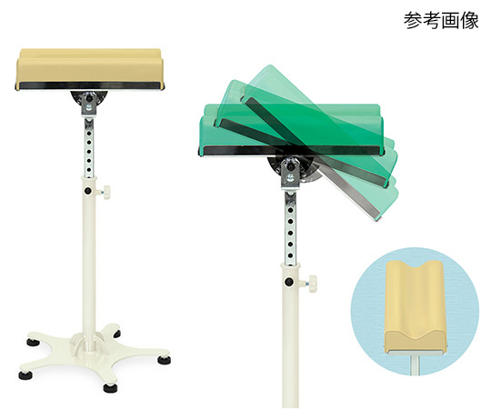 ホールド上下肢台 奥行38×高さ72cm～112cm グレー