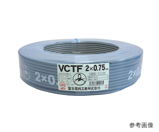 ビニル絶縁ビニルシースキャブタイヤ丸型コード　30m巻