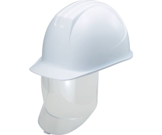 大型シールド面付ヘルメット ST#0162-SD（EPA） 溝付 ホワイト