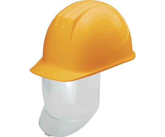 大型シールド面付ヘルメット ST#0162-SD（EPA） 溝付 イエロー