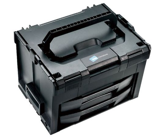 樹脂製工具箱 ツールケース L-BOXX ブラック 外径寸法：間口442×奥行357×高さ321mm 118.01