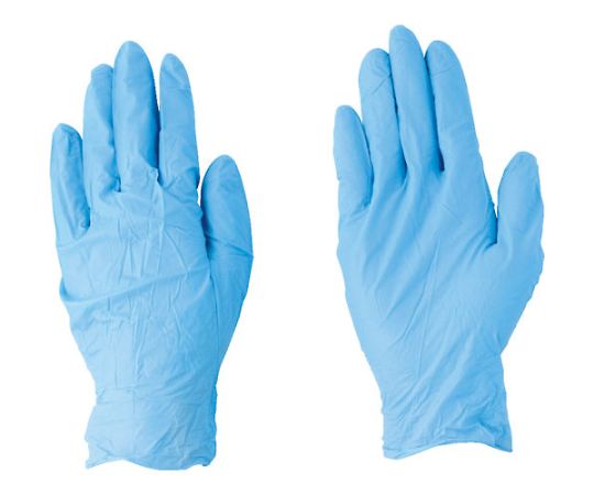 ニトリルゴム使い捨て手袋 ニトリル使いきり手袋 ブルー 粉無 Lサイズ （100枚入） 2041-L