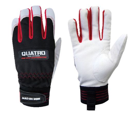 豚本革手袋（袖口マジックタイプ） QUATRO（クアトロ） Sサイズ 209619