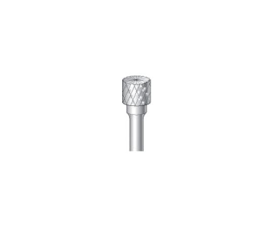 チタンコート超硬カッター円筒（ダブルカット・エンドカット付）刃径6.3mm　刃長5mm