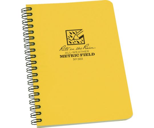 4　5/8X7　スパイラルノートブック　メトリック・フィールド