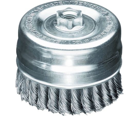 ノットカップブラシ　Φ65　高張度鋼線　線径0.5
