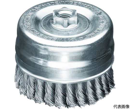 ノットカップブラシ　Φ90　高張度鋼線　線径0.5