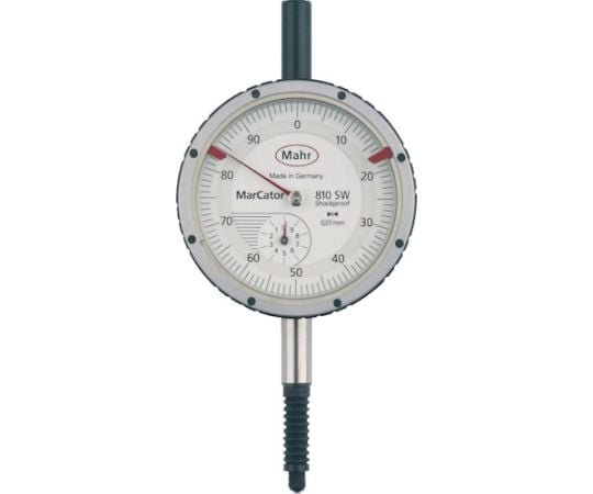 ダイヤルゲージ ダイヤルインジケーター 文字盤径50mm 深さ測定用・耐衝撃・防滴タイプ（4315000）