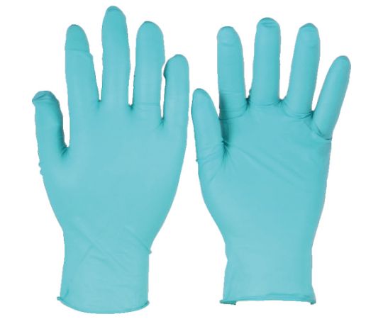 耐薬品ニトリルゴム使い捨て手袋 タッチエヌタフ 粉付 92500 Lサイズ 100枚入 92-500-9