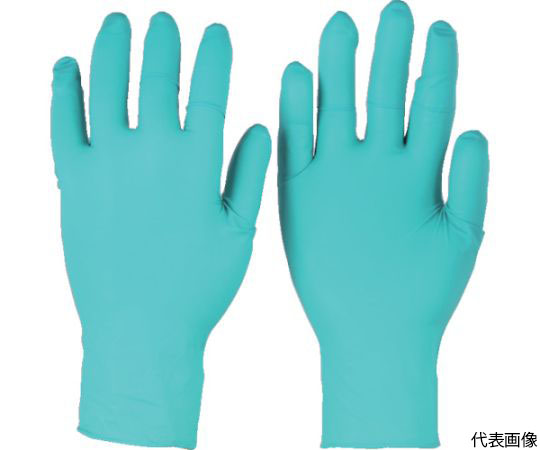 耐薬品ニトリルゴム使い捨て手袋 タッチエヌタフ 92-600 粉無 XLサイズ100枚入 92-600-10