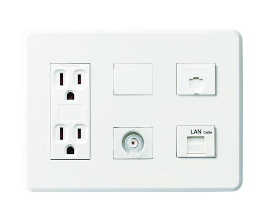 情報コンセント　TEL/LAN/TV（4K8K対応）　カテ5e