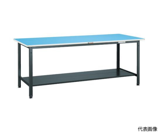 軽荷重作業台（250kg）BE型 900X600XH740 下棚2枚付 ホワイト色