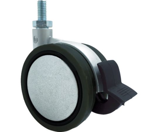 デザイン双輪キャスター「Eva」　ネジ　自在ストッパー付　60m