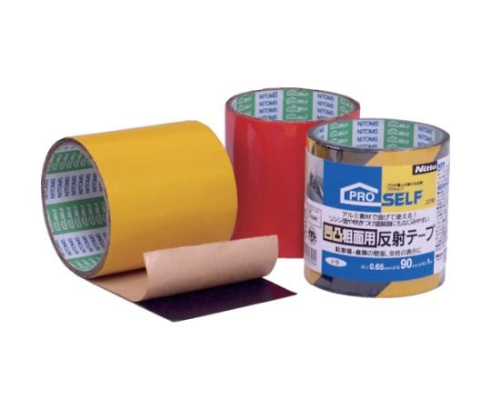 凹凸粗面用反射テープ 赤 90mm×1m