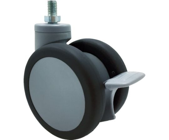 デザイン双輪キャスター「Kelly」　ネジ　自在ストッパー付　1